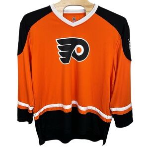 Philadelphia Flyers NHL Orange & Black Jersey Men’s 2XL Licensed Hockey Top READ